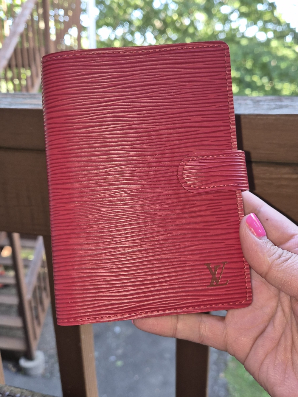 Louis Vuitton PM Red Epi Leather Agenda ❤️